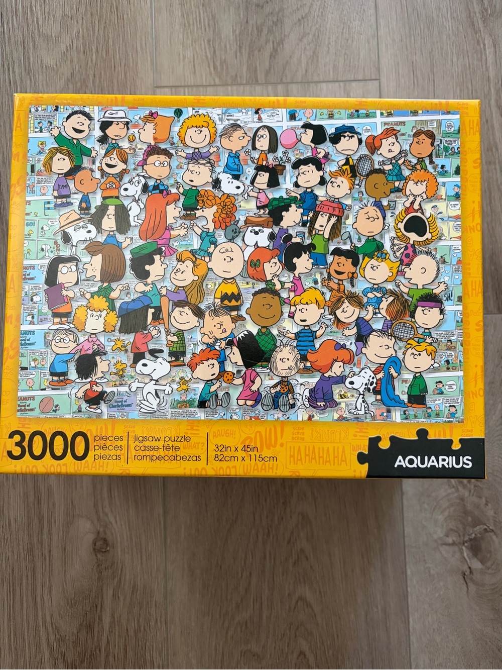 Peanuts Characters 3000-Piece Jigsaw Puzzle - Yellow Border
